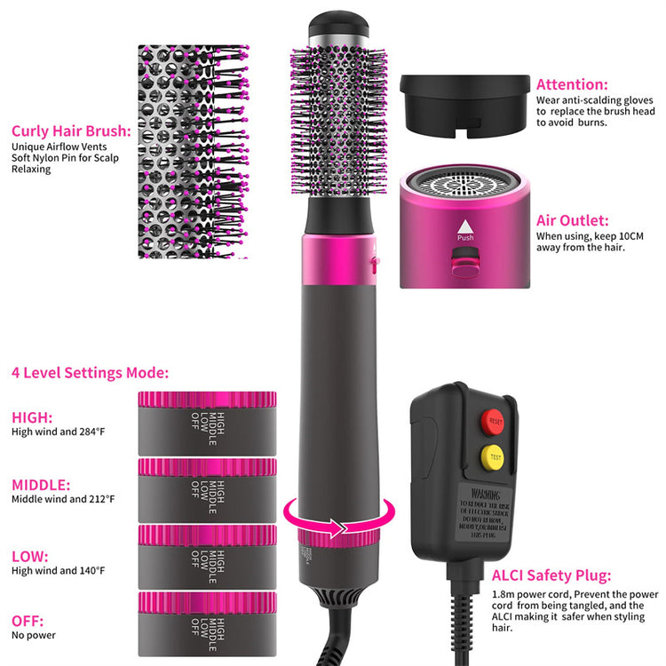 Professional 5 In 1 Hair Dryer Brush - Swefashionstore