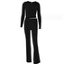 Hoodie Suit Women Long Pants Set - Swefashionstore