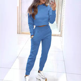 Sports Suit Fashion Long-sleeves Top And Slim Trousers - Swefashionstore