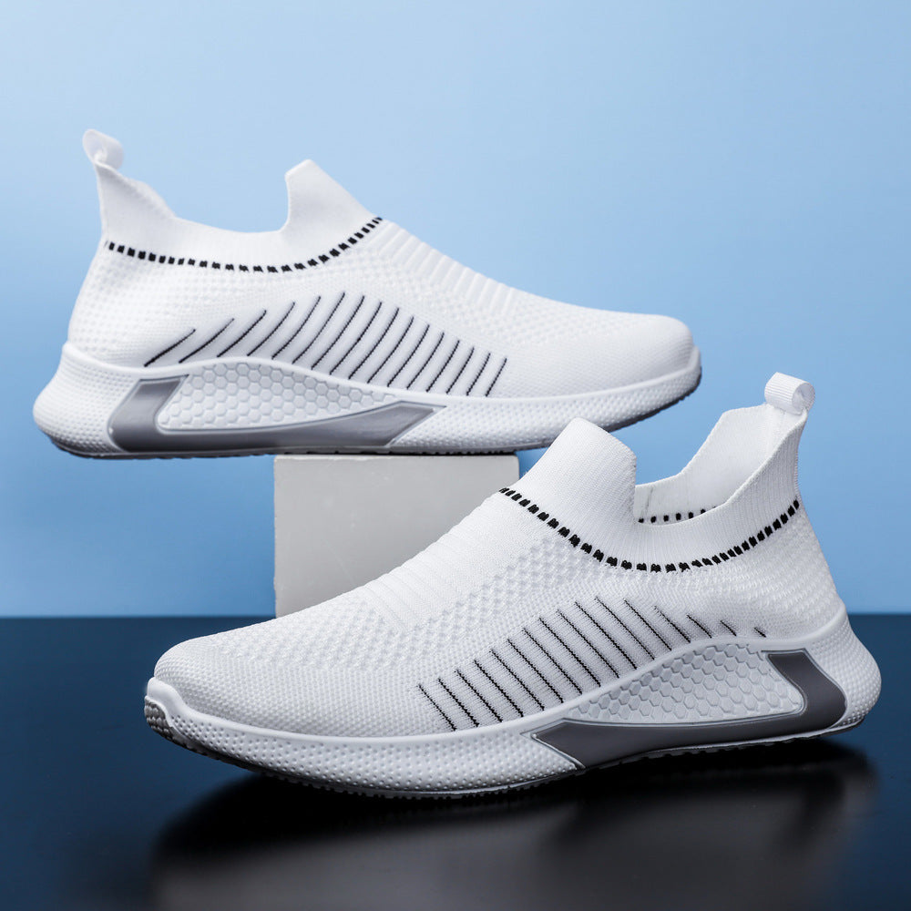 Modische Outdoor-Sneaker mit Mesh-Streifen-Design