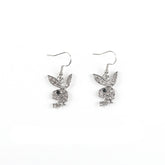 Cute Full Diamond Rabbit Stud Earrings Women - Swefashionstore