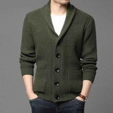 Classic Lapel Sweater Cardigan for Casual Style - Swefashionstore