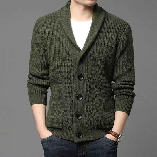 Classic Lapel Sweater Cardigan for Casual Style - Swefashionstore