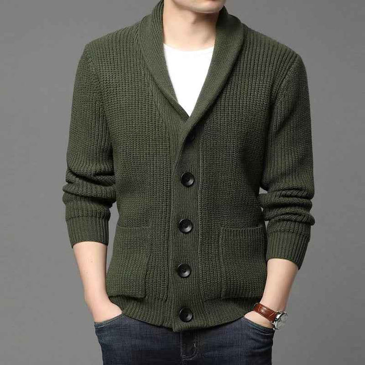 Classic Lapel Sweater Cardigan for Casual Style - Swefashionstore