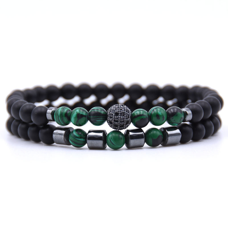 BESTSELLER ZIRKON Armband 6mm Naturstein Perlen