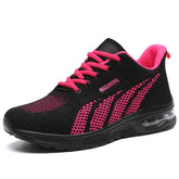 Lightweight Breathable Air Cushion knitted Running Shoes, Women&