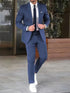 Two-piece Solid Color Slim-fit Coat Suit Pants - Swefashionstore