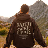 Faith Over Fear Christian Hoodie - Inspirational Hoodie for Daily Motivation - Swefashionstore