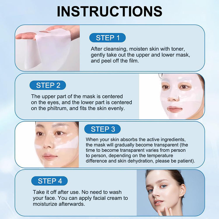 Deep Collagen Overnight Mask The Real Collagen Facial Sheet - Swefashionstore
