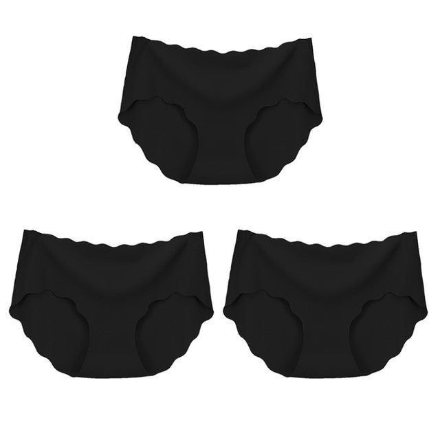 3Pcs Seamless Underwear Silk For Women Panties Lingerie Sexy - Swefashionstore