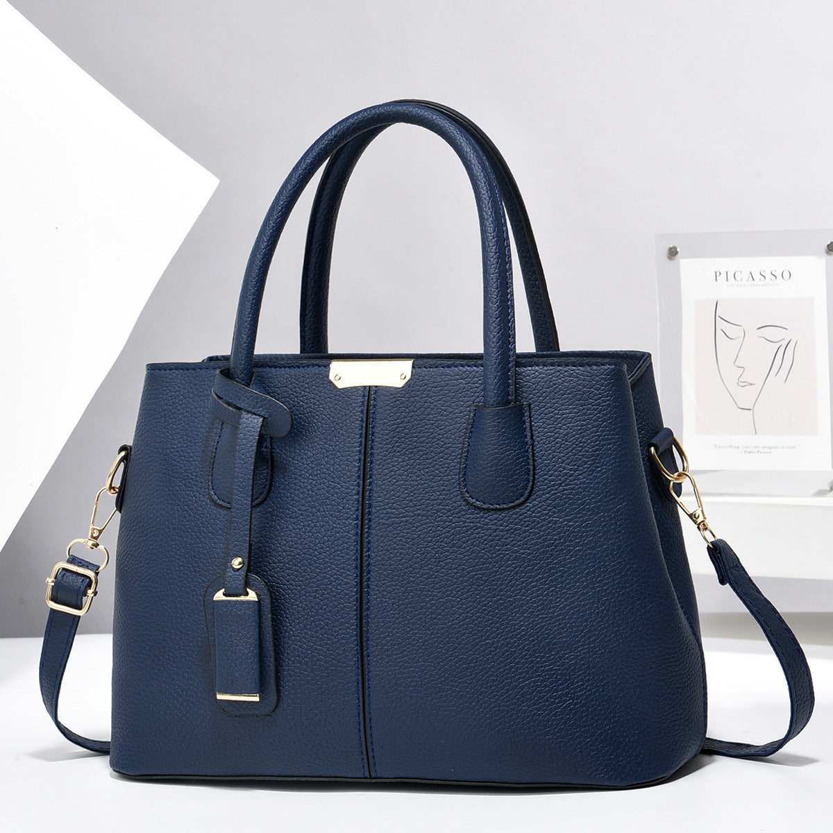 Women PU Leather Handbags Ladies Large Capacity Tote Bag Female Square Shoulder Bags New Fashion Crossbody Bags - Swefashionstore
