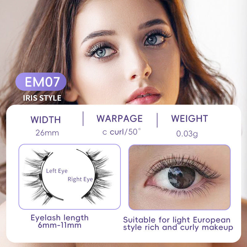 Natural Eyelashes Magnetic Suction False Eyelashes