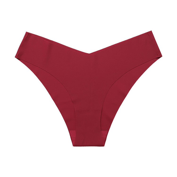 Seamless Ice Silk Underwear For Women With V-shaped Waistband - Swefashionstore