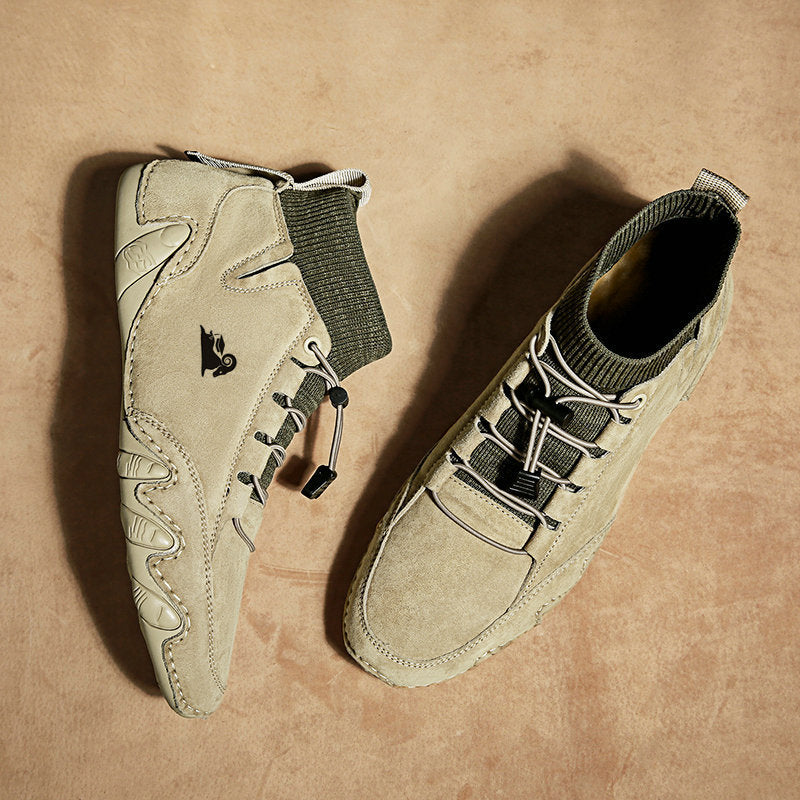 Fleece-lined Handmade Cotton Shoes Men - Swefashionstore