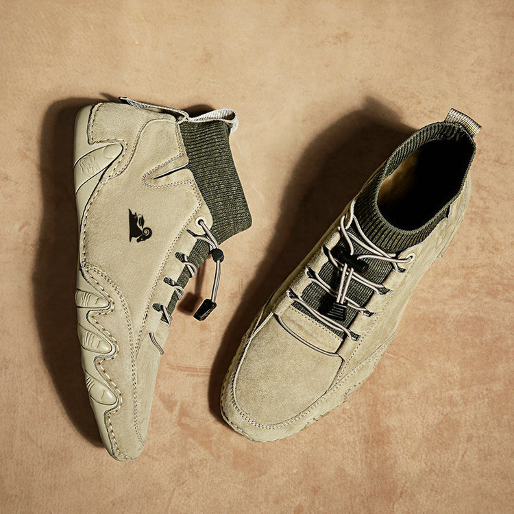 Fleece-lined Handmade Cotton Shoes Men - Swefashionstore