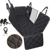 Dog Car Seat Cover View Mesh Pet Carrier Hammock Safety Protector Car Rear Back Seat Mat With Zipper And Pocket For Travel - Swefashionstore