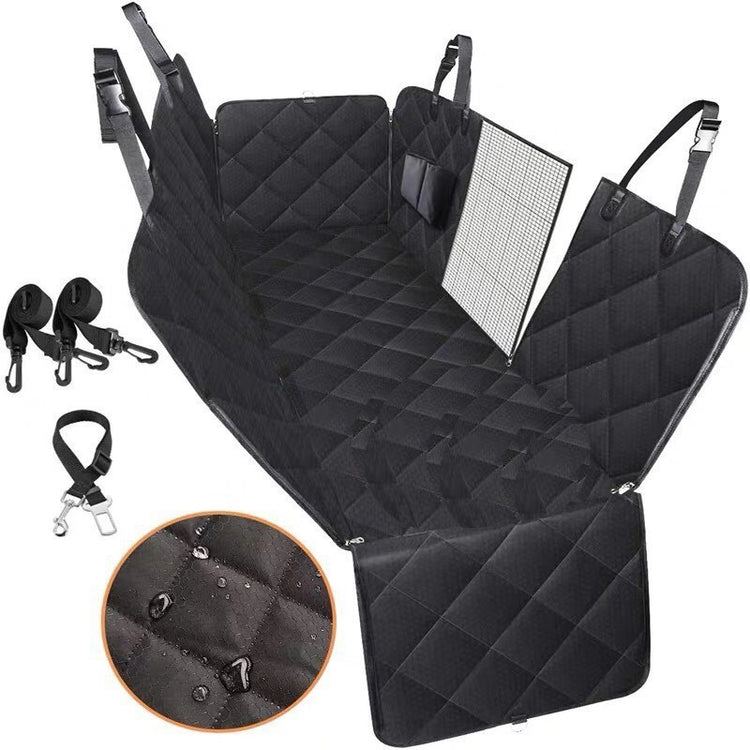 Dog Car Seat Cover View Mesh Pet Carrier Hammock Safety Protector Car Rear Back Seat Mat With Zipper And Pocket For Travel - Swefashionstore