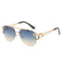 Rimless Leopard Head Sunglasses Women Men&