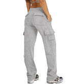 Multi-pocket Cargo Pants Casual Loose Sports Fitness Wide Leg Pants - Swefashionstore