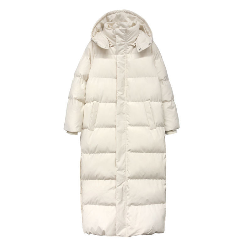 Winter Long Coat Warm Hooded Thickened Parka Jacket