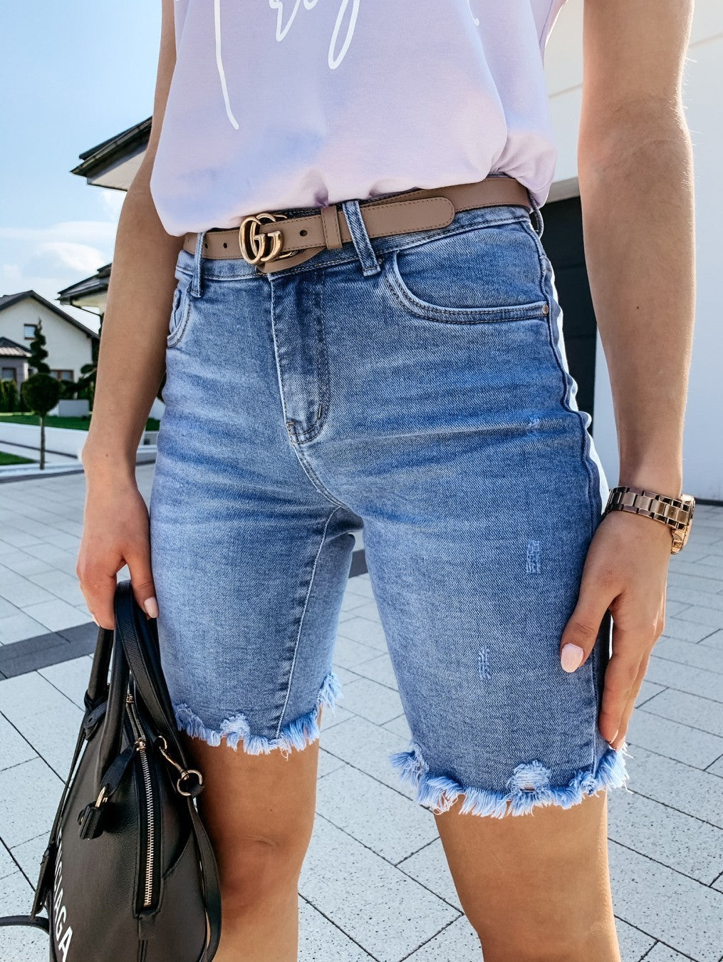 New SUMMER Style Denim RIPPED Five-Point Pants - Swefashionstore
