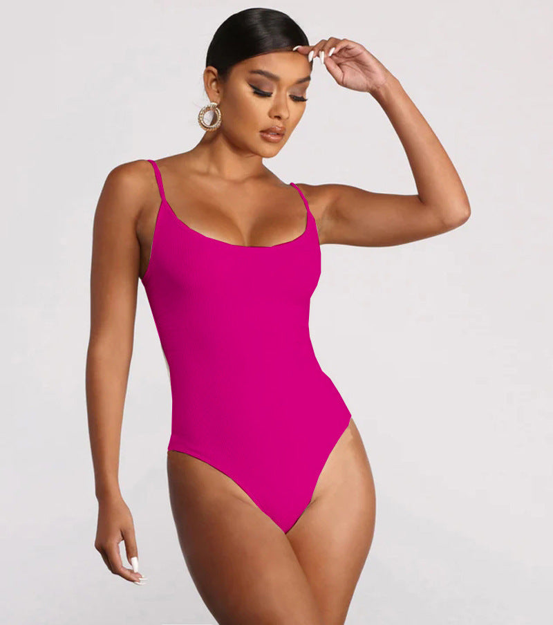 Summer Bikini Backless One-piece Swimsuit Womens Clothing