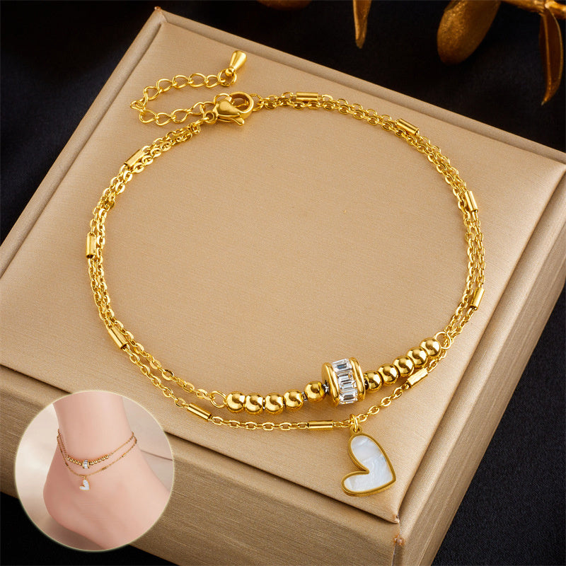 Fashion Jewelry Boho Classic Love Heart Ankle Chain - Swefashionstore