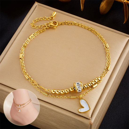 Fashion Jewelry Boho Classic Love Heart Ankle Chain - Swefashionstore