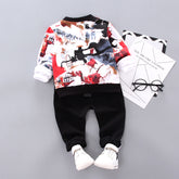 Boys Handsome Autumn And Winter Clothes Three-Piece Kid Clothes - Swefashionstore