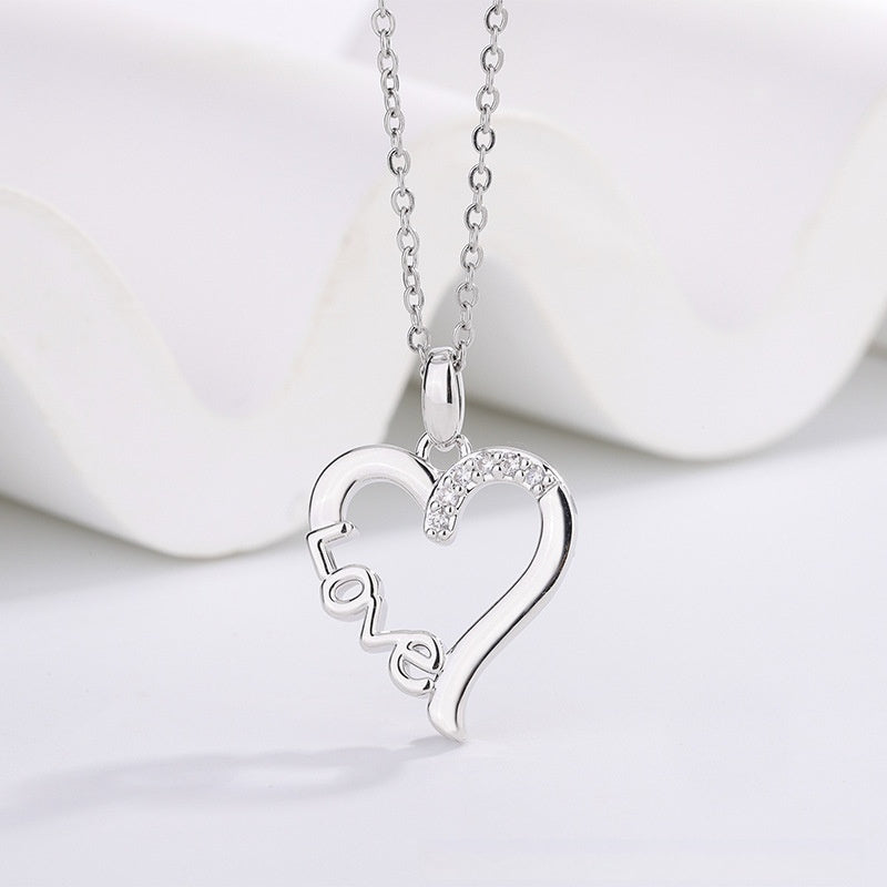 Heart Design LOVE Titanium Steel Necklace - Swefashionstore