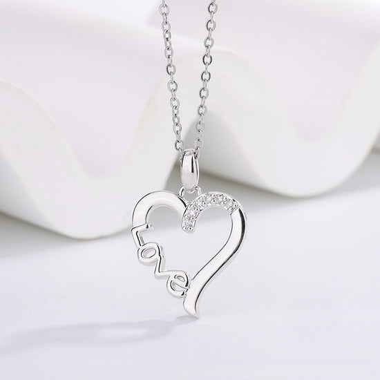 Heart Design LOVE Titanium Steel Necklace - Swefashionstore