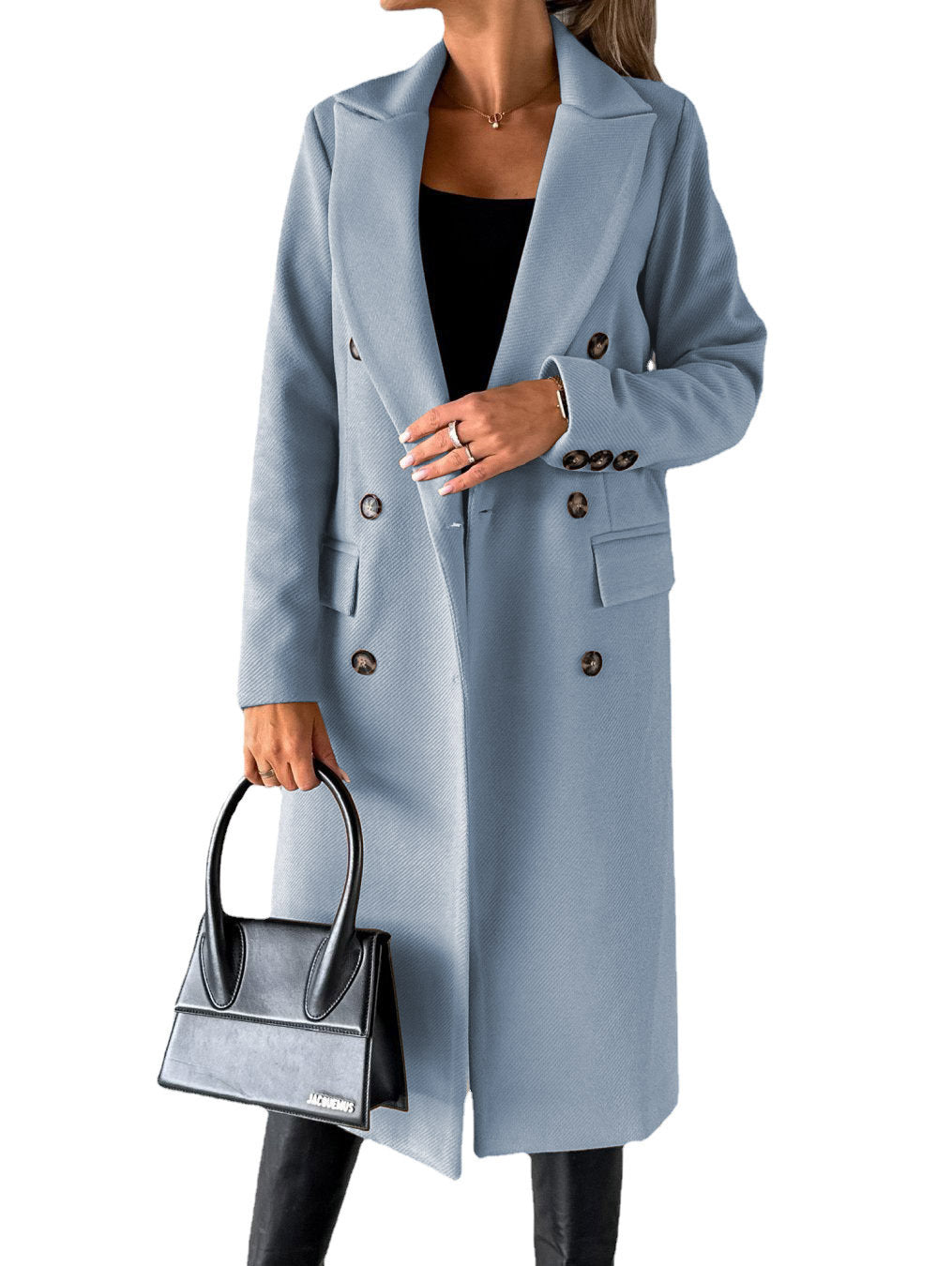 Long Sleeve Lapel Fashion Coat - Swefashionstore