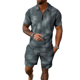Short-sleeved Shorts Two-piece Sports And Leisure Men&