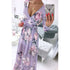 Long Sleeve Chiffon Printed BOHEMIAN Dress Women - Swefashionstore