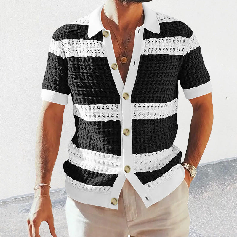 Summer Luxury Fashion New Knitted Shirt - Swefashionstore