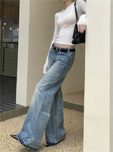 Fashion American Retro Casual Low-Waist Loose Jeans - Swefashionstore