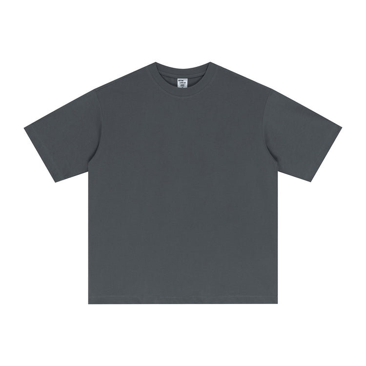 Street Long-staple Cotton Solid Color Short Sleeve - Swefashionstore