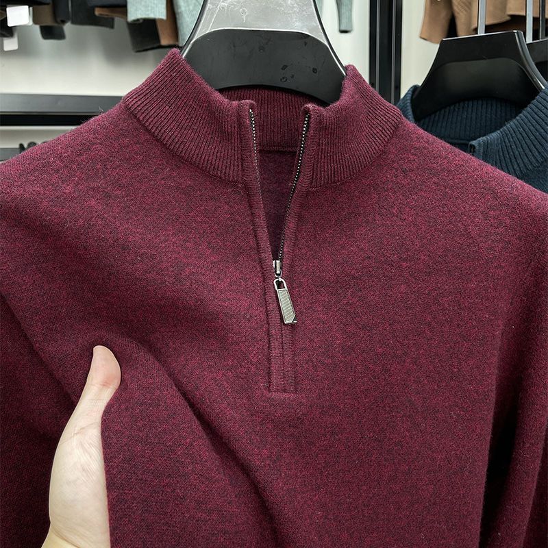Casual Half Zipper Thermal Knitwear Coat - Swefashionstore