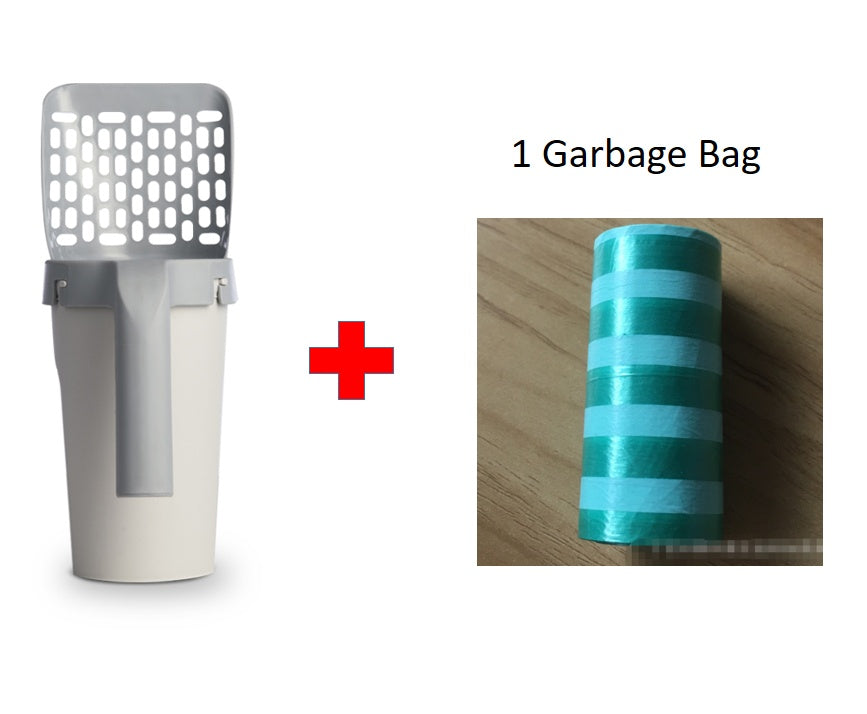 Storage Box Integrated Lazy Cat Litter Shovel Set - Swefashionstore