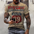Round Neck Digital Print SLIM Pullover Men&