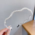 Sen Simple Pearl Thin Headband Hair Accessories Headband - Swefashionstore