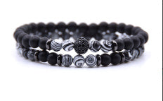 BESTSELLER ZIRKON Armband 6mm Naturstein Perlen