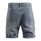 SUMMER Starry Sky Pattern Denim Shorts Men&