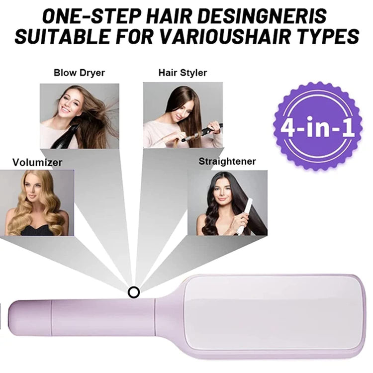 4 In 1 Self Cleaning Hair Brush for Effortless Styling and Maintenance - Swefashionstore