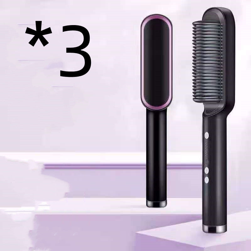 Hot Electric Hair Straightener And CurlingBrush