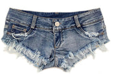 Summer Low-Waist Ripped Ladies Denim Shorts Hot-Pants - Swefashionstore