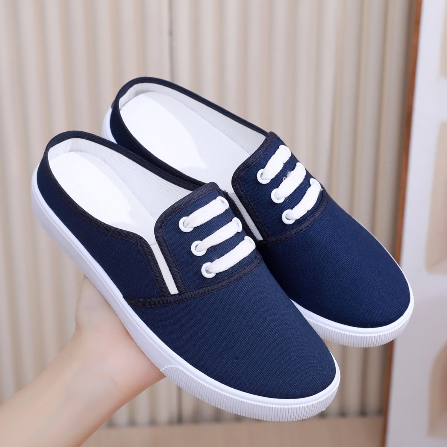Slip-on Canvas Shoes Flat Women - Swefashionstore