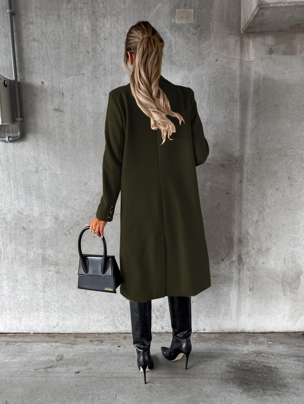 Long Sleeve Lapel Fashion Coat - Swefashionstore