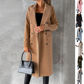 Long Sleeve Lapel Fashion Coat - Swefashionstore