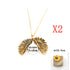 Sunflower Double Lettering Necklace - Swefashionstore